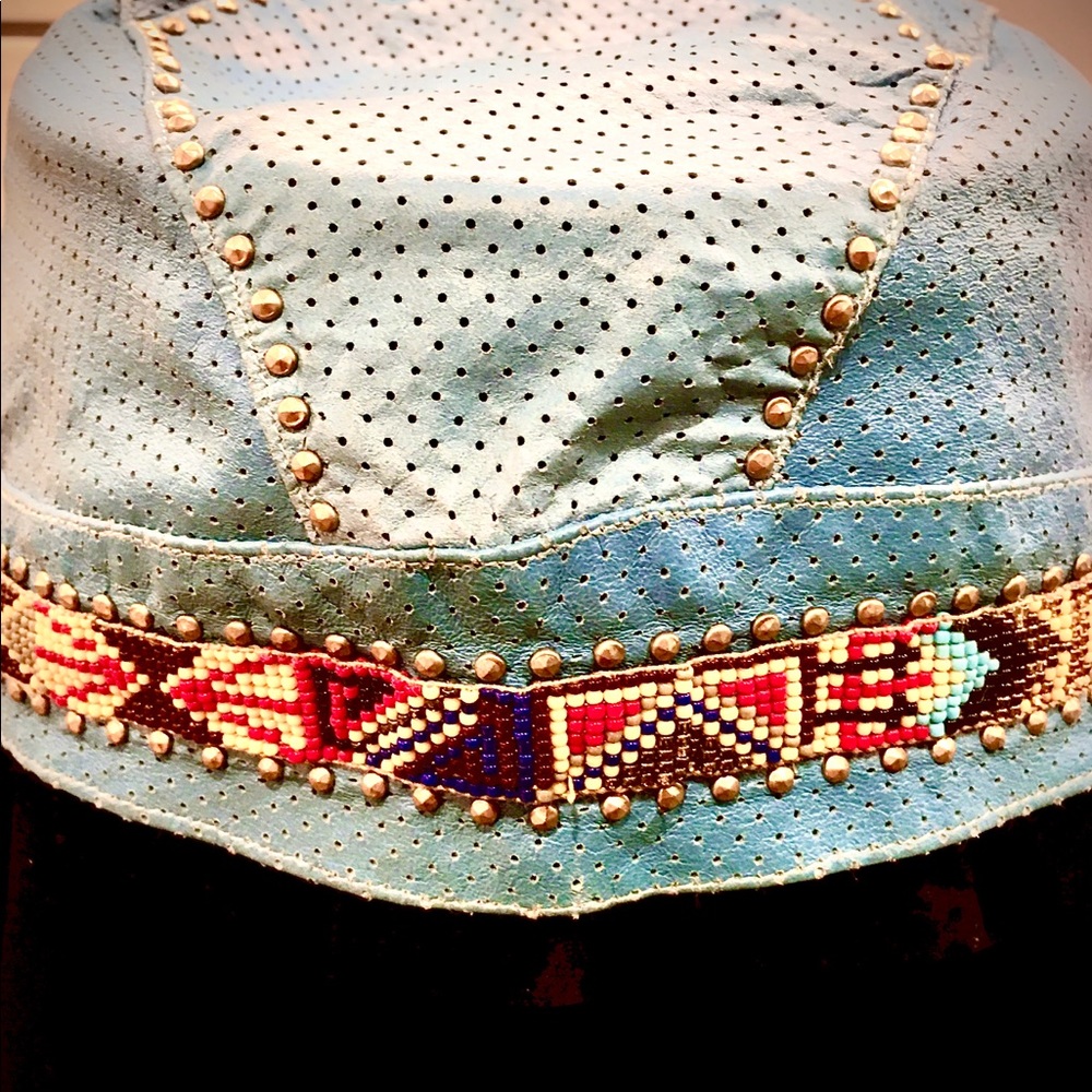 Vintage Leather Motorcycle Cap
